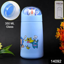 Double Wall Cartoon Glass Water Bottle 350Ml (1 Pc) - dailyneed.life