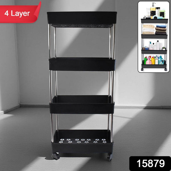 Movable Storage Rack Trolley - dailyneed.life