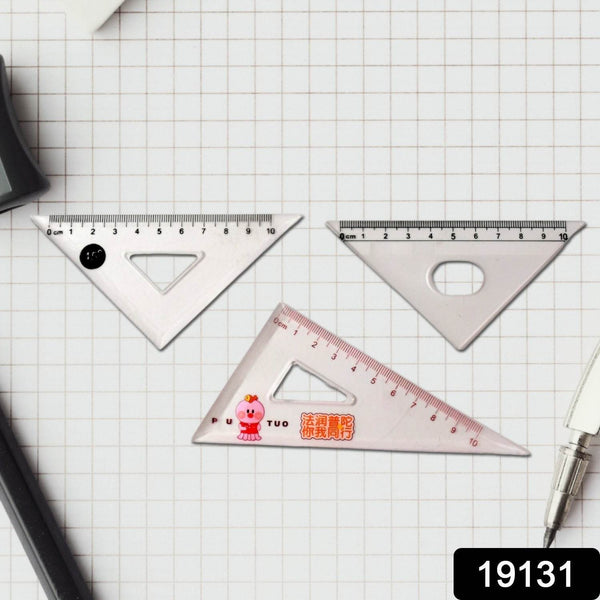 Transparent Plastic Set Square Ruler Kit (3 Pc) - dailyneed.life
