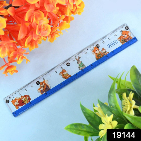 Cartoon Printed Plastic Ruler 20 cm (1 Pc) - dailyneed.life