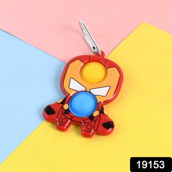 Themed Iron Man Shape Keychain Pop It Toy (1 Pc) - dailyneed.life