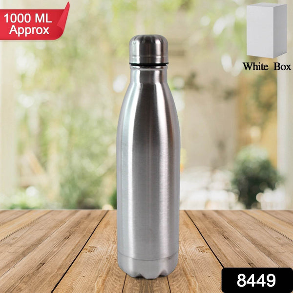 Stainless Steel Water Bottle Approx 1000ML (1 Pc) - dailyneed.life