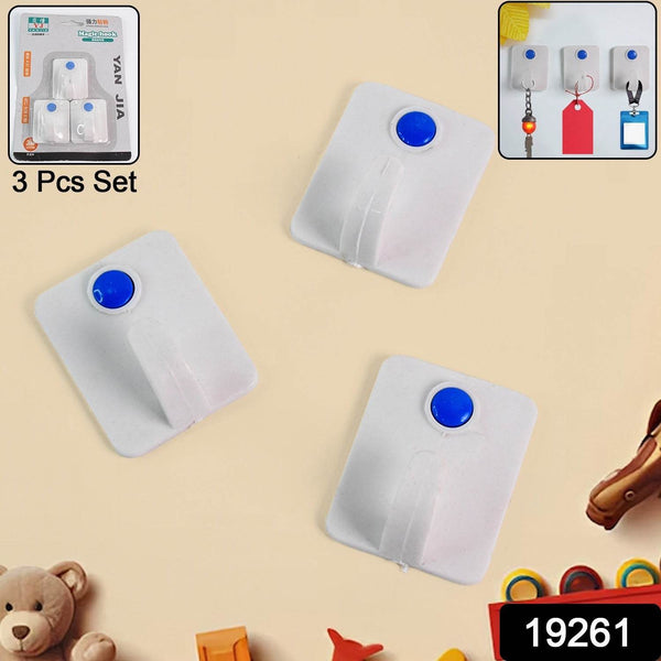 3-Piece Self-Adhesive Wall Hooks Set - dailyneed.life