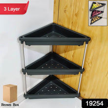 3-Layer Multipurpose Plastic Corner Storage Rack - dailyneed.life