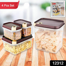 Ritu Push 'N' Lock Airtight Food Storage Container Set (4 Pc) - dailyneed.life