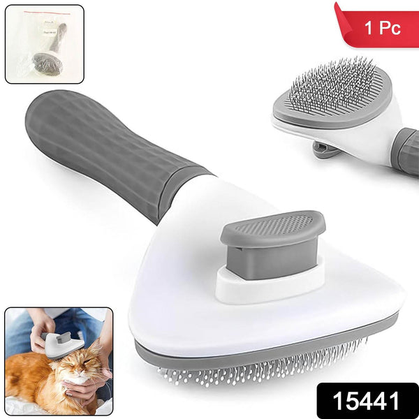Self-Cleaning Slicker Brush for Dogs & Cats (1 Pc) - dailyneed.life
