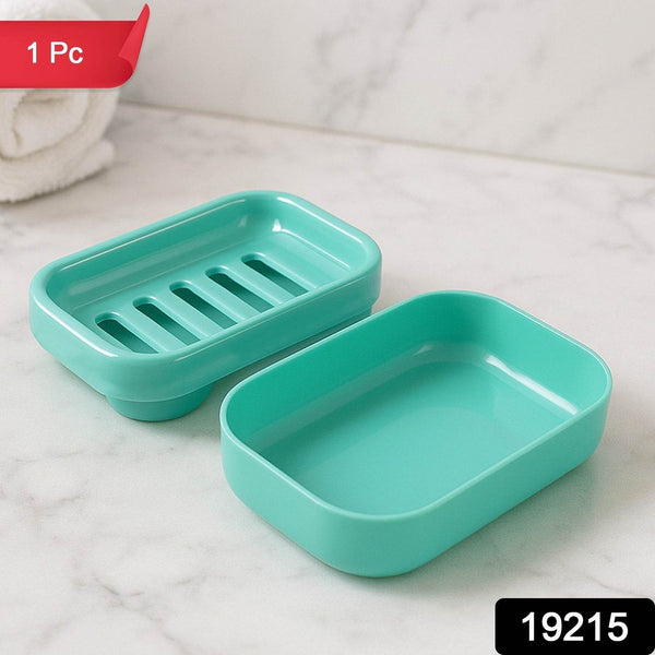 Premium Quality Rectangular Aqua Green Plastic Soap Case (1 Pc) - dailyneed.life