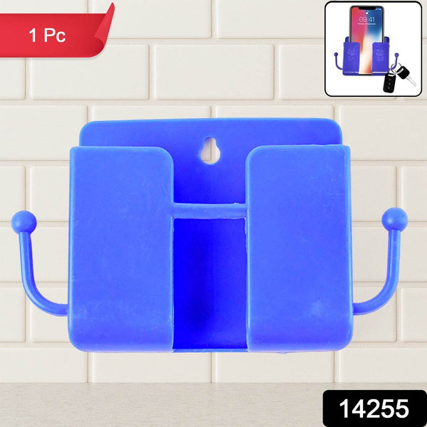 1 Pc Blue Wall mount Mobile Stand With Hook - dailyneed.life