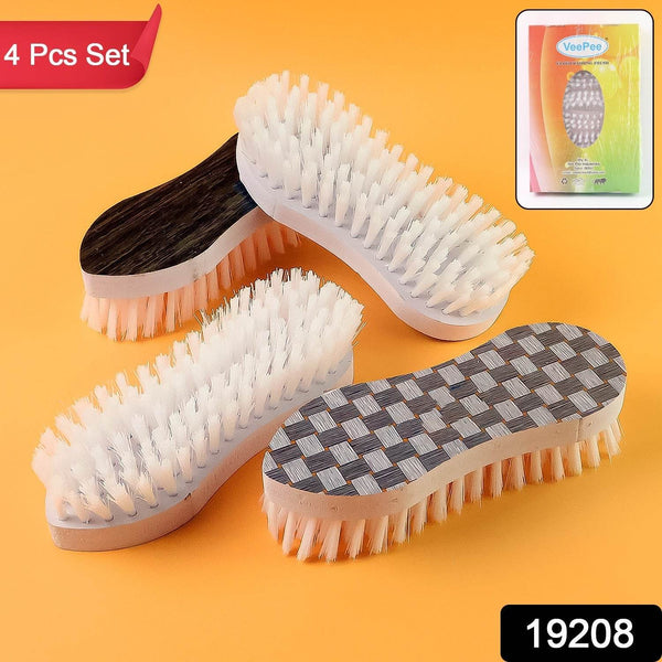 VeePee Ergonomic Curved Laundry Brush Set (4 Pc) - dailyneed.life