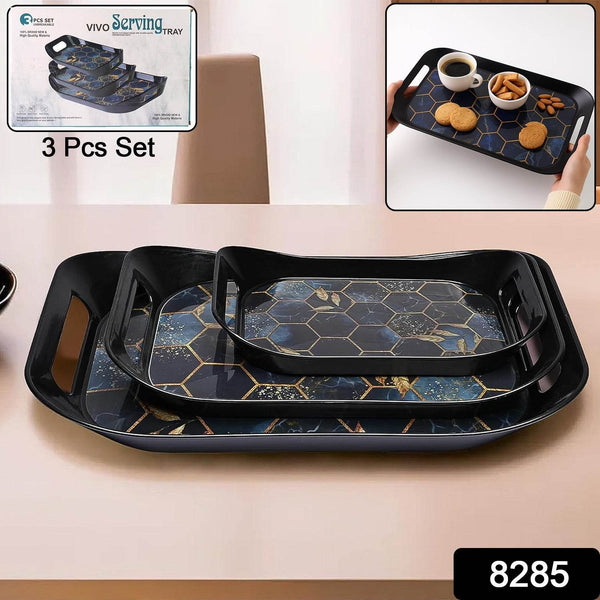 Premium Plastic Serving Tray (3 Pc) - dailyneed.life