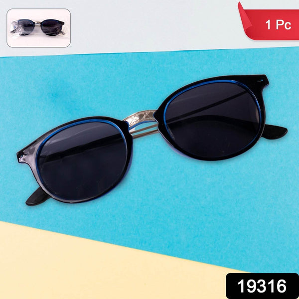 Blue UV Protected Round Sunglasses, classic Sunglasses for Men & Women, Lightweight - dailyneed.life