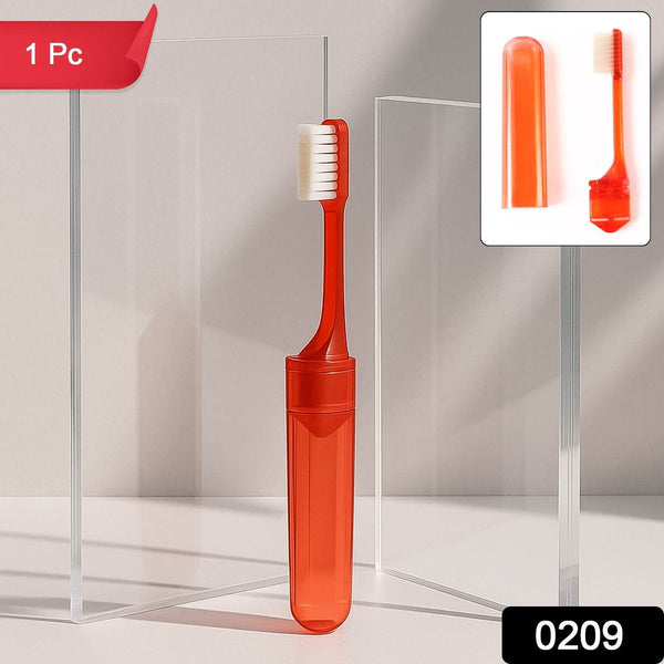 Portable Folding Toothbrush with Built-in Travel Case (1 Pc) - dailyneed.life