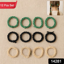 Braided Elastic Hair Bands Set (12 Pc) - dailyneed.life