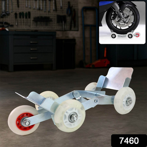 Heavy-Duty Motorcycle Front Wheel Parking Roller Stand (1 Pc) - dailyneed.life