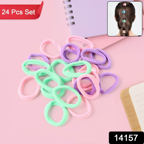Soft Elastic Hair Bands Set for Girls (24 Pc) - dailyneed.life