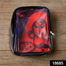 Handcrafted Multipurpose Zipper Pouch with Traditional Art Print (1 Pc) - dailyneed.life