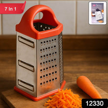 Supermom 7-in-1 Heavy Duty Stainless Steel Box Grater with Ergonomic Handle (1 Pc) - dailyneed.life