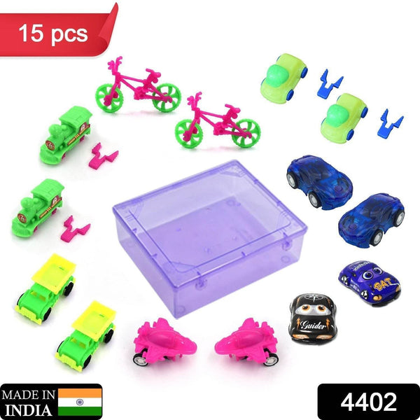 Toys for Kids Friction Powered Vehicle Toy for Baby Push & Go Toys Combo Set for Boys & Girls ( Pack of 15) - dailyneed.life