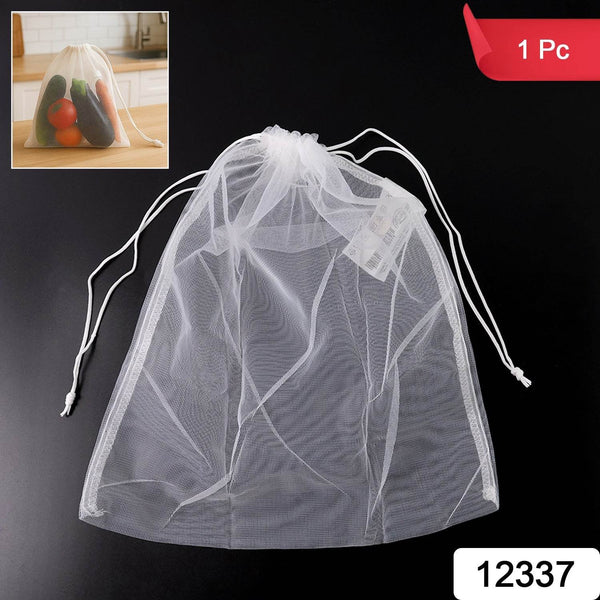 Reusable Transparent Drawstring Mesh Storage Bag (1 Pc) - dailyneed.life