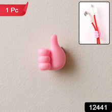 Pink Multifunctional Multi functional Hand Shape Wall Clip Hanger Keys Cable Holder - dailyneed.life