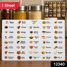 Kitchen Spice Jar Label Sticker Sheet (1 Sheet) - dailyneed.life