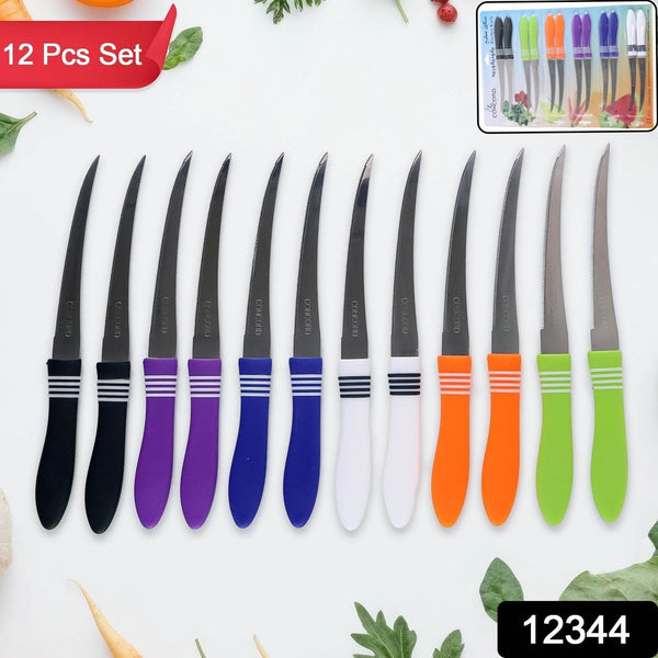 Stainless Steel Multipurpose Serrated Knife Set (12 Pc) - dailyneed.life