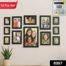 Premium Black Photo Frame Set 12 Pcs Wall Hanging Gallery Frames - dailyneed.life