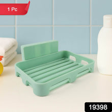 Multipurpose Wall-Mount Soap Dish with Self-Draining Slotted Base (1 Pc) - dailyneed.life