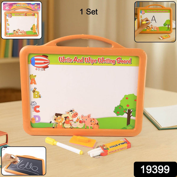 2-in-1 Double-Sided Write and Wipe Educational Drawing Board for Kids (1 Set) - dailyneed.life