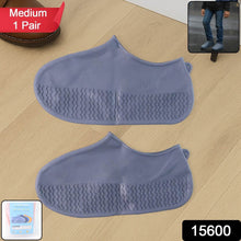 Grey Non-Slip Silicone Rain Reusable Anti skid Waterproof Fordable Boot Shoe Cover (1 Pair ) - dailyneed.life