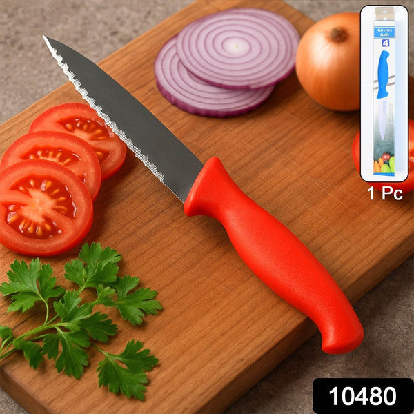 Stainless Steel Serrated Kitchen Knife (1 Pc) - dailyneed.life