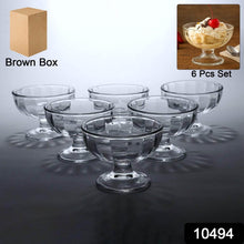 Premium Glass Ice Cream Dessert Bowl 6 Pc Set - dailyneed.life