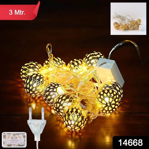 Decorative Metal Ball LED String Light (3 Meter ) - dailyneed.life