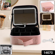 Pink Premium LED Light Makeup Organizer Box (1 Pc) - dailyneed.life