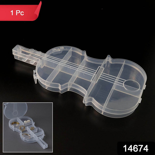 Violin Shape Plastic Storage Box (1 Pc) - dailyneed.life