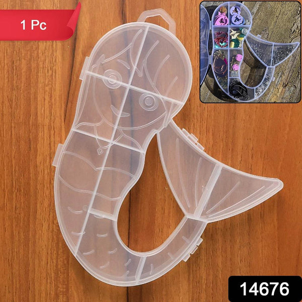 Mermaid Shape Plastic Storage Organizer Box (1 Pc) - dailyneed.life