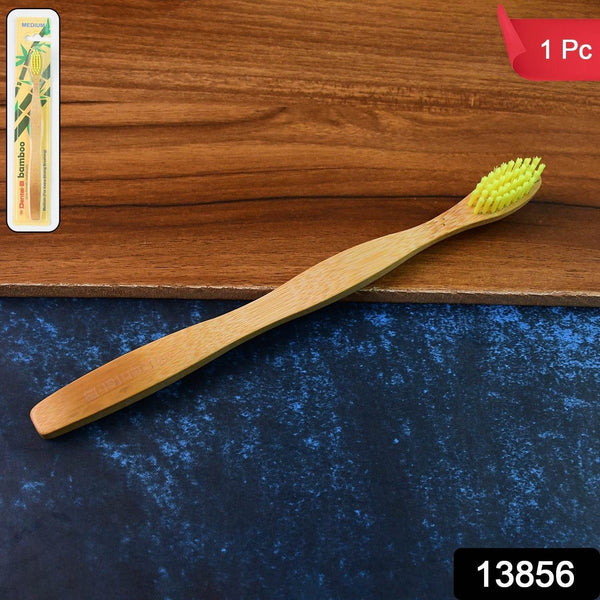Eco-Friendly Natural Bamboo Toothbrush with Medium Bristles (1 Pc) - dailyneed.life
