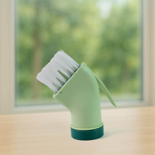 Multipurpose Bottle-Connectable Cleaning Brush with Built-In Scraper (1 Pc) - dailyneed.life