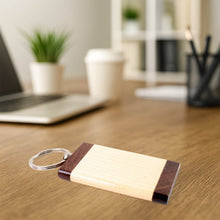 Premium Wooden Keychain with Dual Tone Finish (1 Pc) - dailyneed.life