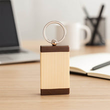 Premium Wooden Keychain with Dual Tone Finish (1 Pc) - dailyneed.life