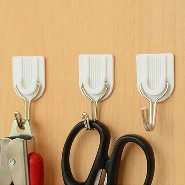 Adhesive Sticker ABS Plastic Hook Towel Hanger for Kitchen / Bathroom - dailyneed.life