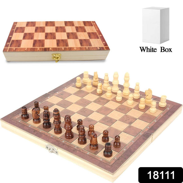Foldable Wooden Chess Board Set (30 × 30 Cm / 1 Set) - dailyneed.life