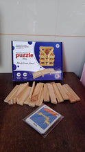Wooden Pattern Brain Puzzles 20 Pcs Wooden Strips, 40 Pattern Cards (1 Set) - dailyneed.life