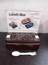 Airtight Lunch Box - 2 Compartment, Leak-Proof, Food-Grade Material, Modern Compact Design with Spoon - dailyneed.life