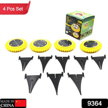 4 Pack Solar Ground Lights, LED Solar Powered Disk Lights Outdoor Waterproof Garden Landscape Lighting for Yard Deck Lawn Pathway Walkway Balcony Decoration - dailyneed.life