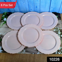 Plastic Dinner Plates Wedding Birthday Party Tableware Supplies (6 Pcs Set) - dailyneed.life