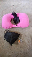 8512 3 in 1 Comfortable Travel Sleeping Kit, Neck Pillow, Eye Mask & Ear Plug Set Inflatable Plane Sleeping Pillow Head Neck Support Pillows for Travel Airplane Office, Black - dailyneed.life