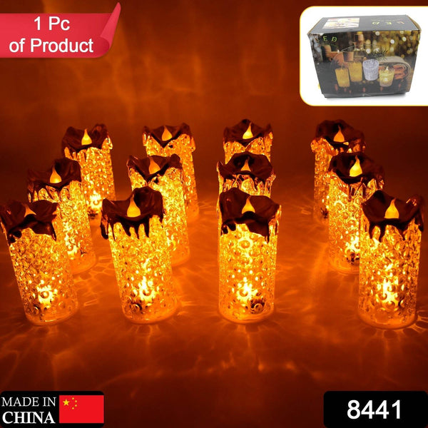 Gold LED Flameless Candles for Decor & Gifting, Diwali (12 Pc MOQ) - dailyneed.life