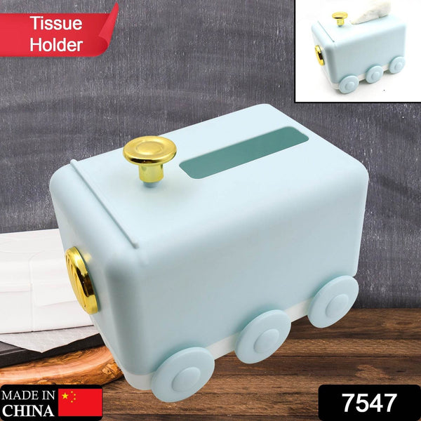 Tissue Paper Holder Unique Train Engine Tissue Storage Box Tissue Paper Holder Box | Tissue Holder Dispenser Organizer for Car Decor & Home Use - dailyneed.life