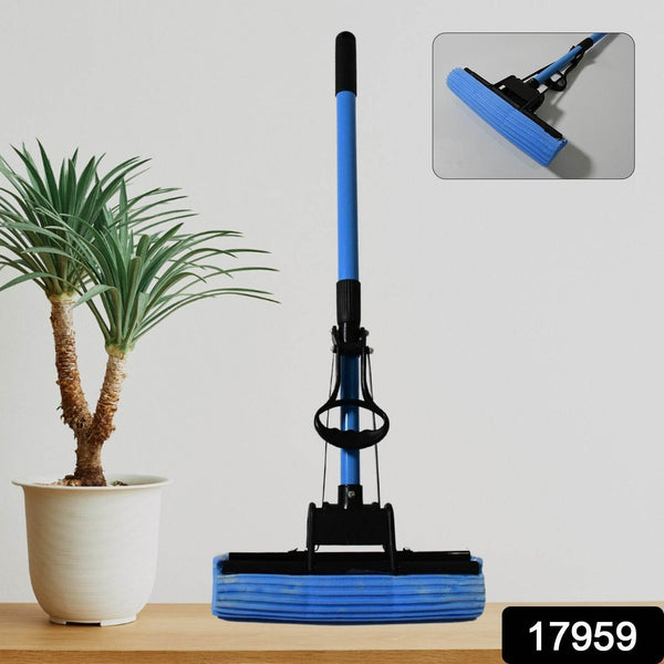 Floor Cleaning Squeeze Mop with Adjustable Telescopic Handle Squeegee Absorber Sponge Cleaner Pocha for Home Kitchen Bathroom (1 Pc) - dailyneed.life